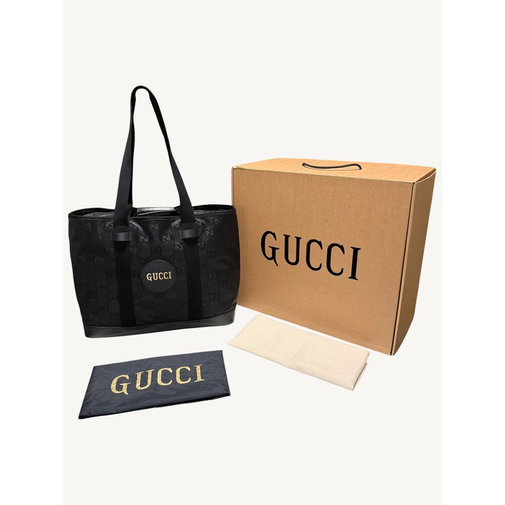 Gucci Off The Grid Large Vertical Black Tote New Full Set Discontinued Rare